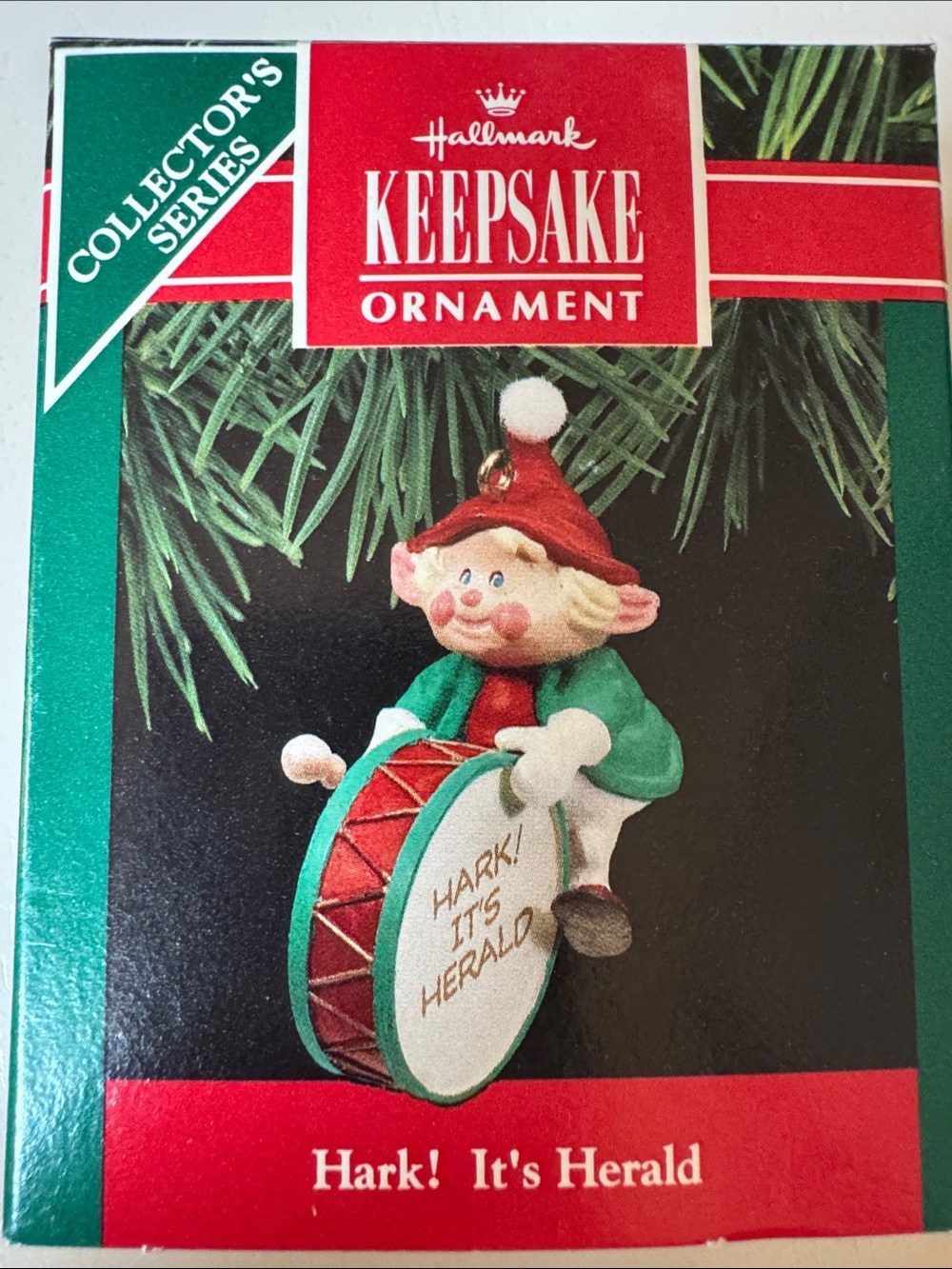 Hallmark Keepsake Ornament Hark! It’s Herald - Red, Green, White